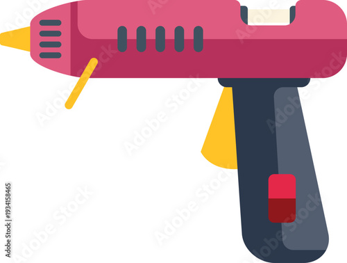 Hot glue gun providing adhesive for diy and creative hobby work