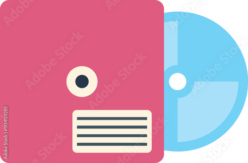 Compact disc data storage emerging from media player