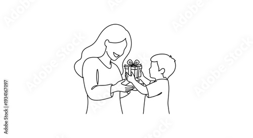 Mother and child sharing a tender moment together.