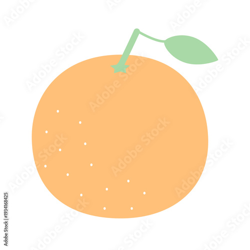 オレンジのシンプルアイコン（フラットカラー）