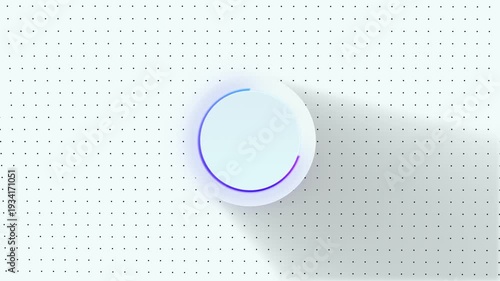 Glowing blue circle segment abstract background animation futuristic technology concept digital progress indicator loading bar progress visualization