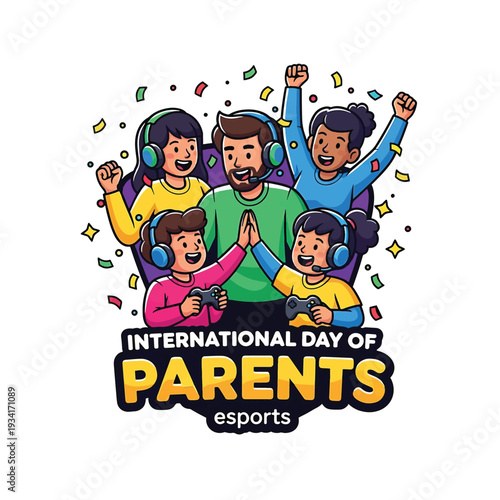 International Day of Parents esports celebration with family
