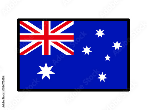 オーストラリアの国旗イラスト素材4