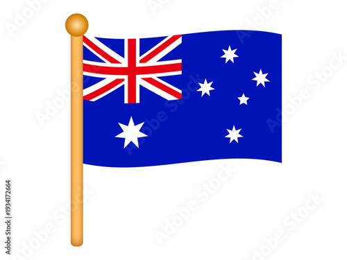 オーストラリアの国旗イラスト素材5