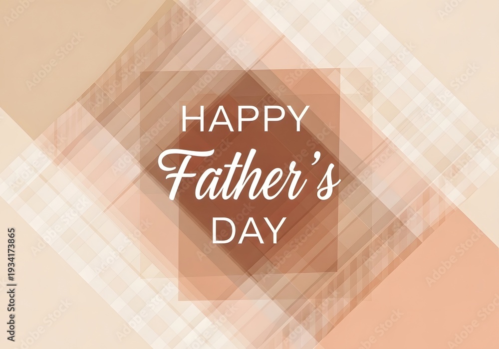 Obraz premium A Happy Father's Day greeting card with a modern design