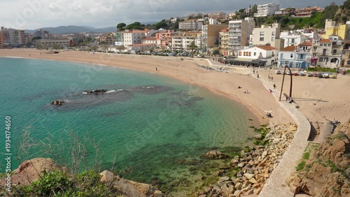 Blanes spain panoramic view on the costa brava