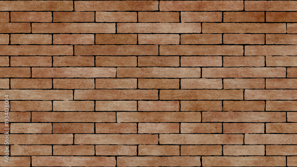 Fototapeta premium Wall brick background. Material grunge cracks rocks texture.