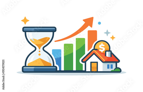 Time and money growth for real estate investment and financial success