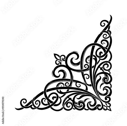 Ornate Vintage Floral Corner