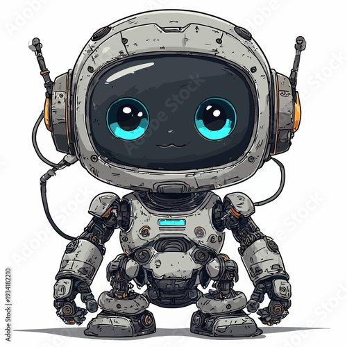 cute robotic design very cool