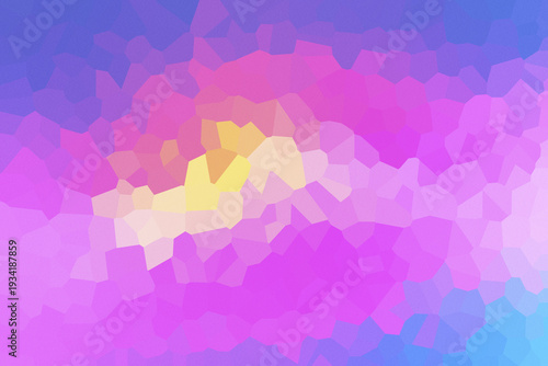 Abstract Pastel Low Poly Gradient Background with Pink Purple and Yellow Tones