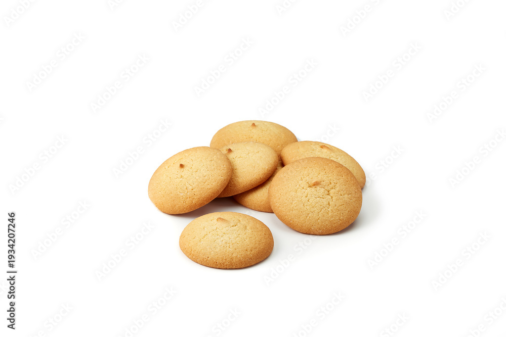 Fototapeta premium Vanilla shortbread cookies displaying sweet snack