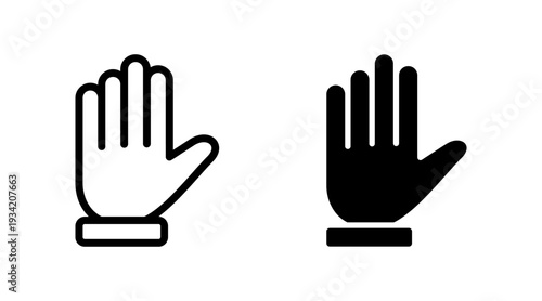 Hand icon set vector. hand sign and symbol. hand gesture