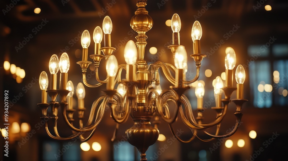 custom made wallpaper toronto digitalVintage chandelier in dimly lit room