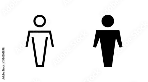 Man icon set vector. male sign and symbol. human symbol