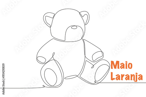 Orange May concept one-line drawing