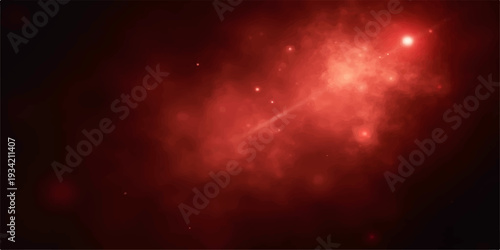 Concert stage spotlights shining like a bright galaxy in the night sky