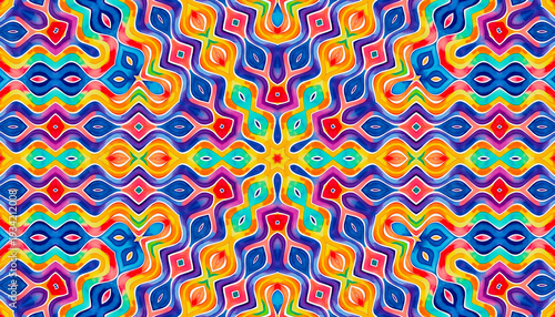 Bright multicolor background with colorful abstract pattern