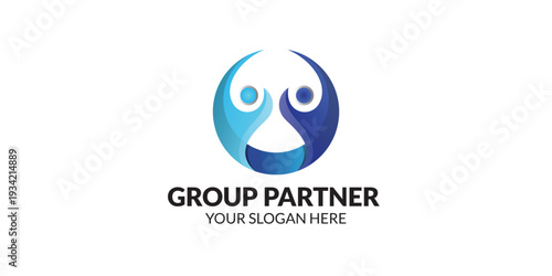 Vector Group partner logo design  fully editable high quality