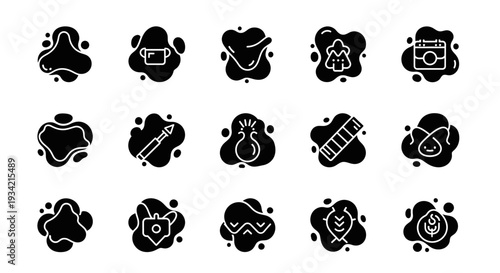 Beauty and Fashion Icons in Black Silhouette