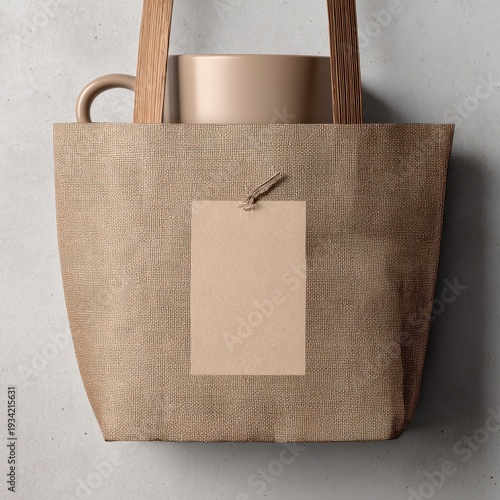Wallpaper Mural Textured Reusable Tote With Blank Tag Torontodigital.ca