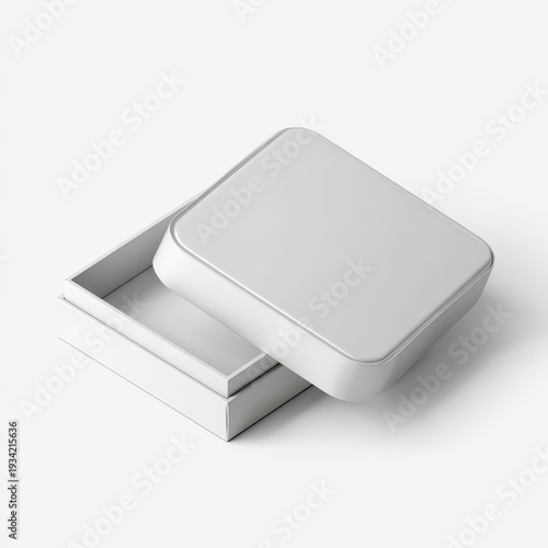 Wallpaper Mural Square Sliding Tin Box With Lid Open Torontodigital.ca