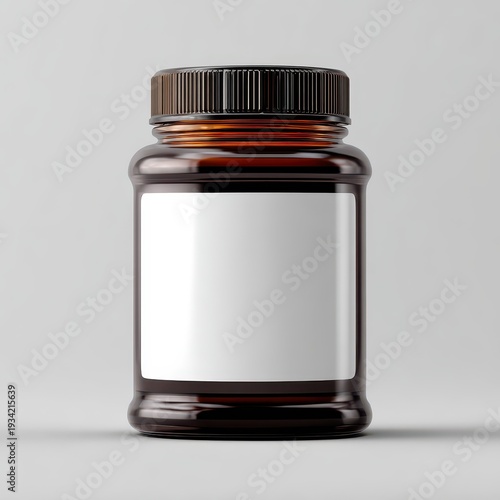 Wallpaper Mural Dark Amber Jar With Wide Metal Lid Torontodigital.ca