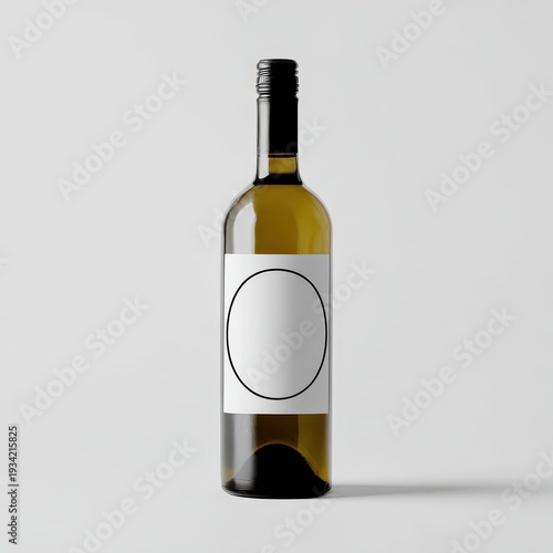 Wallpaper Mural Wine Bottle With Minimal Label Vertical Shot Torontodigital.ca