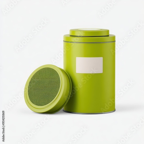 Wallpaper Mural Green Canister With Lid And Inner Sponge Torontodigital.ca
