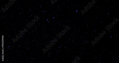 Space and stars, imitation. Twinkling of color pointed stars. Smooth rotation. Use for background and texture.