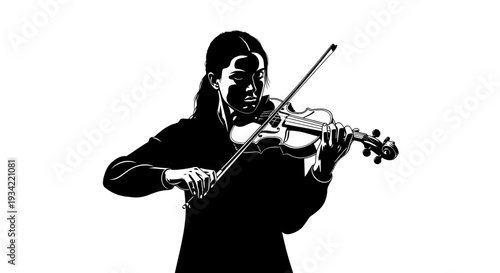 Woman Playing Violin