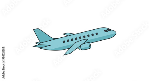 Airplane flying in the sky, aviation, travel concept