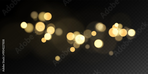 Shimmering Gold Bokeh Abstract Dark Texture