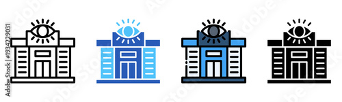 Optical Clinic Icon Multiple Style Collection Set 
