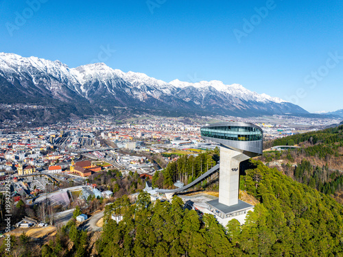 Vászonkép Innsbruck Bergisel Olympia Ski Jump Arena
