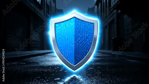 Digital Security Shield - Protecting Data and Information in Cyber Space.