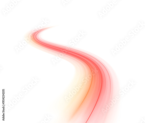 PNG abstract neon streaks ripple across a dark city background. Smooth glowing lines enhance motion effect. Perfect for digital sci-fi visuals.