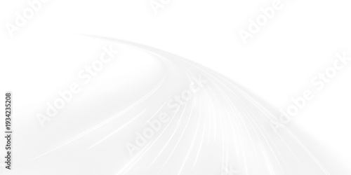 PNG swirling neon light streaks curve along transparent paths. Luminous trails illustrate dynamic motion and fast energy flow. Ideal for digital sci-fi banners.