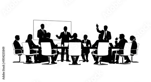 Business People Meeting Discussion Corporate Teamwork.