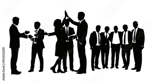 Business Professionals Celebrating Success Together.