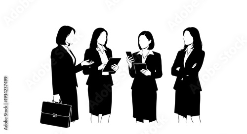 Group of Business Professionals in Discussion.