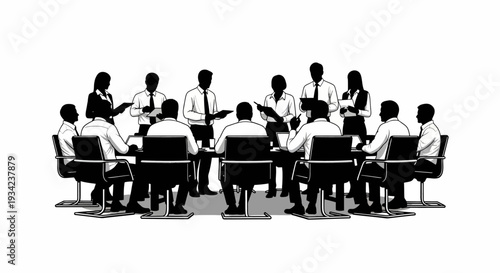 Group of Musicians Playing Instruments Together.