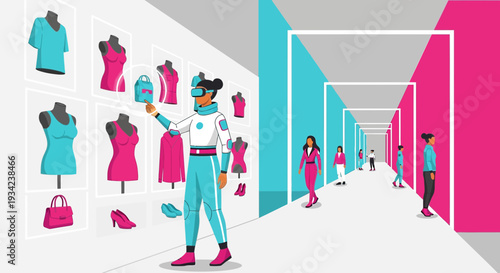 Virtual Fashion Shopping VR Metaverse Metaverse Shopping Future Store