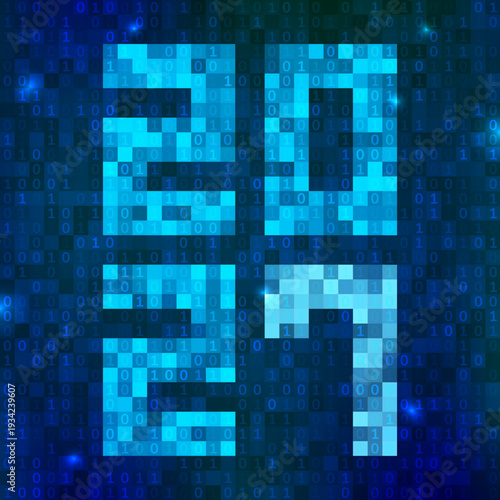 Digital Binary Representation of Numbers 2027