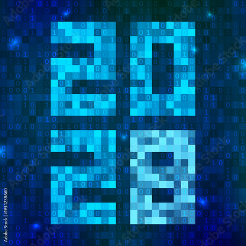 Digital Binary Representation of Numbers 2028