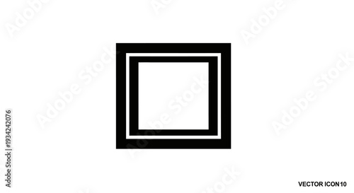 Simple geometric shape square icon vector illustration design.