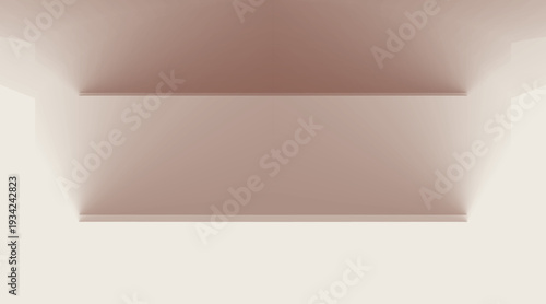 empty shelf for exhibit