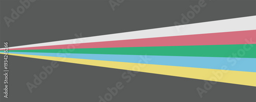 Disability pride flag. Color stripes representing a form of impairment,vector Eps10.