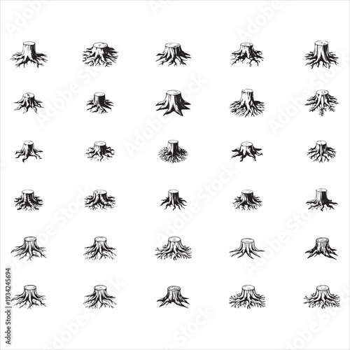 Tree Stump Silhouette SVG 