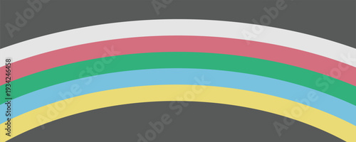 Disability pride flag. Color stripes representing a form of impairment,vector Eps10.